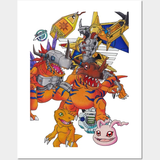 Agumon Digivolutions Wall Art by Tenkaichi_Art